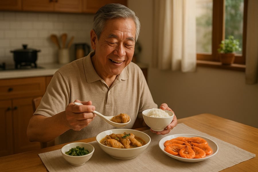 Bổ sung thực phẩm giàu collagen và canxi như cánh gà, tôm giúp xương khớp dẻo dai, đôi chân vững vàng hơn.