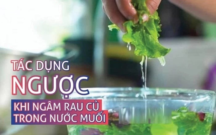 Ngâm rau quả trong nước muối: Tưởng hết thuốc mà ngấm thêm độc, bỏ ngay