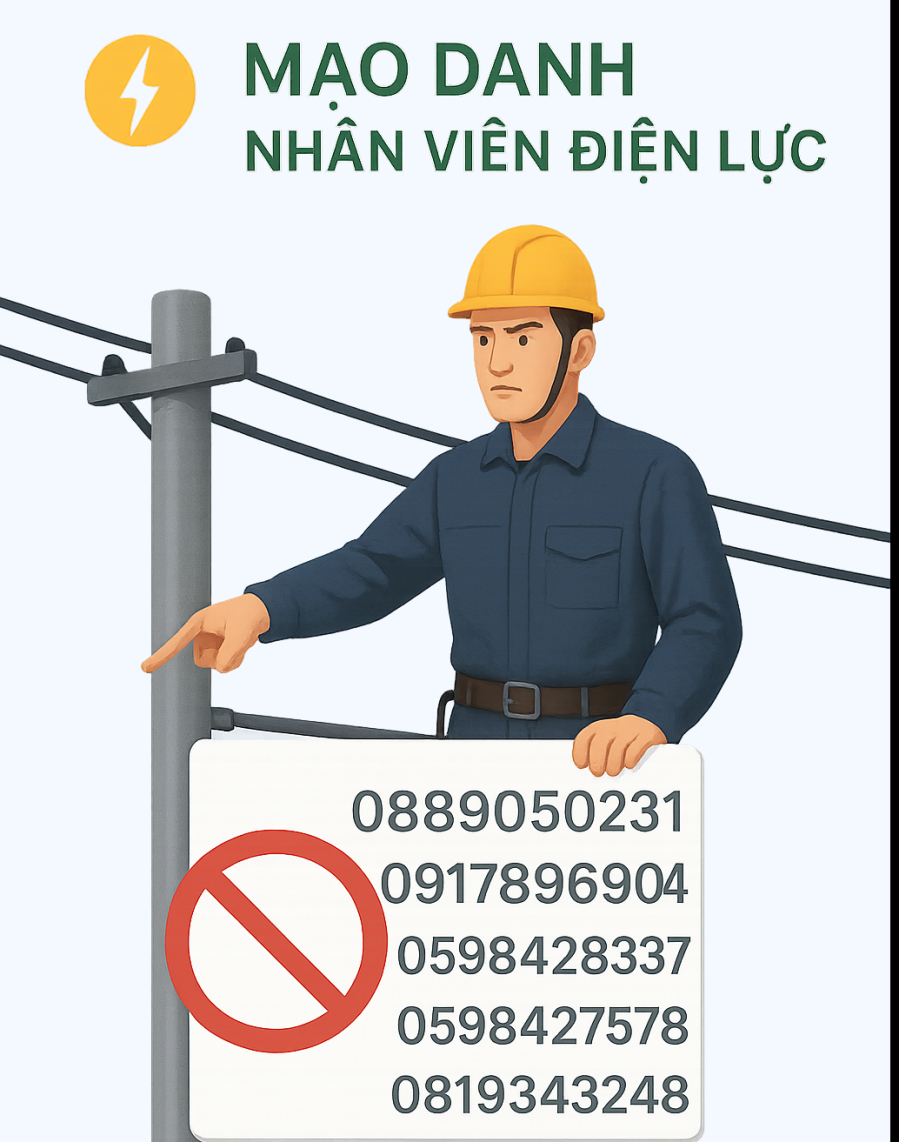 Mạo danh nhân viên điện lực để lừa chuyển khoản tiền điện