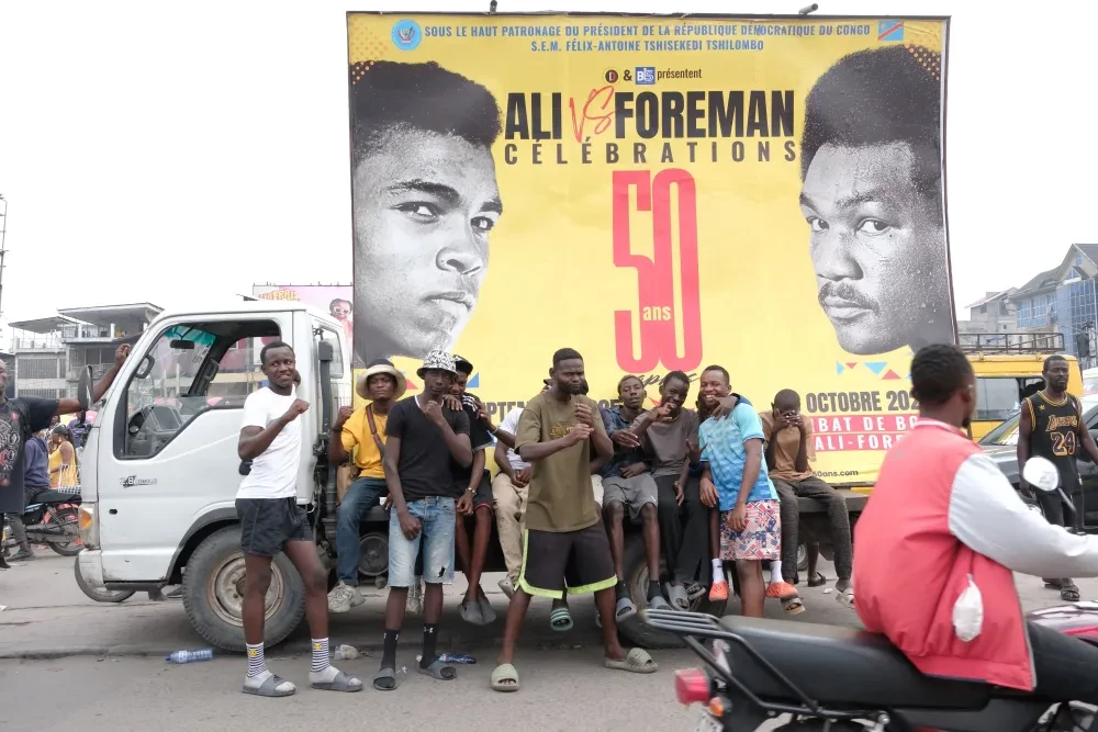 Former boxer Mike Tyson in Kinshasa for 50th anniversary of ‘Rumble in the Jungle’