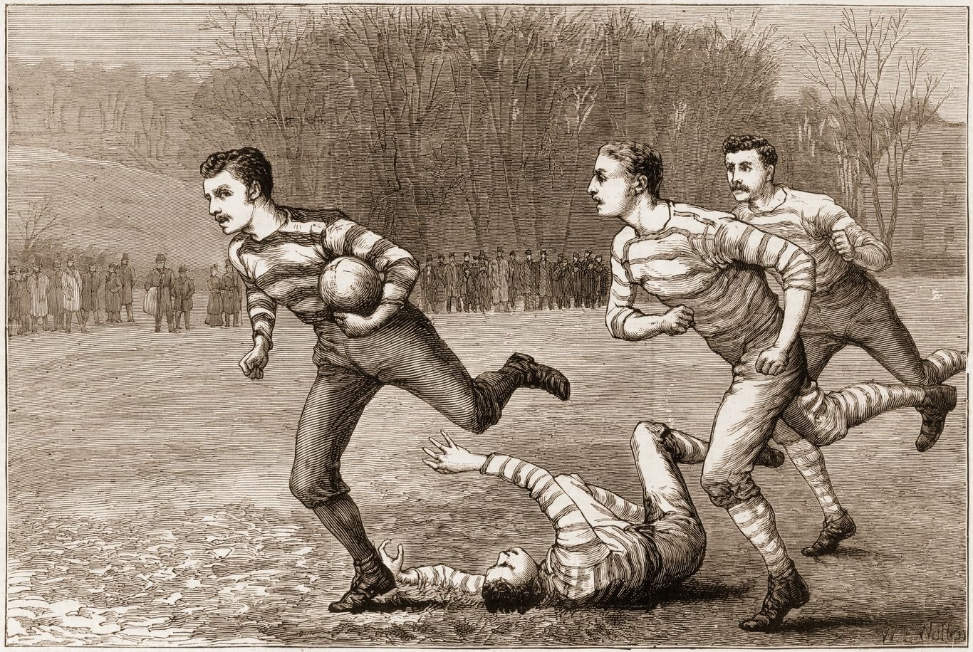 Bóng đá sơ khai khá hỗn loạn, với nhiều quy định không thống nhất.