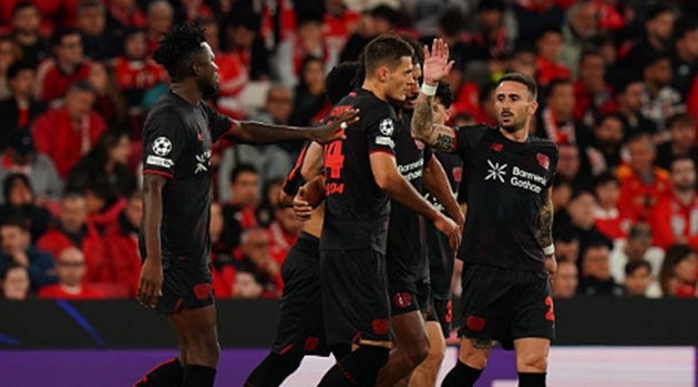 Bayer Leverkusen kiên cường đánh bại Benfica