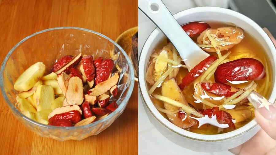 Trà gừng táo đỏ mang lại nhiều lợi ích cho sức khỏe.