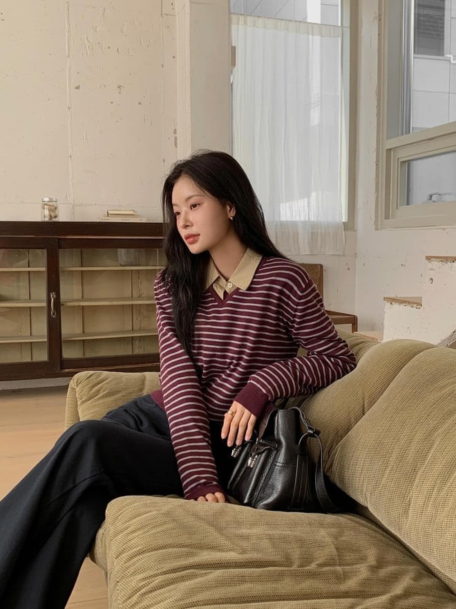 Họa tiết kẻ vốn là biểu tượng vượt thời gian của thời trang mùa lạnh. 