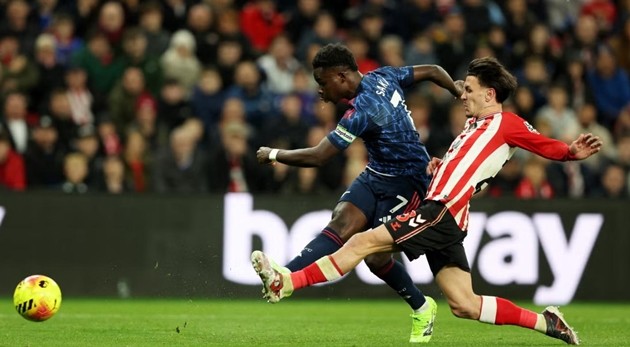 Bukayo Saka – 7.4 điểm: Saka ghi bàn gỡ hòa, có nhiều tình huống uy hiếp hàng thủ Sunderland. Thể hiện sự nhạy bén và sắc bén quen thuộc.