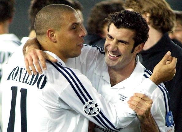Ronaldo De Lima và Luis Figo từng là những người đồng đội tại Real Madrid.