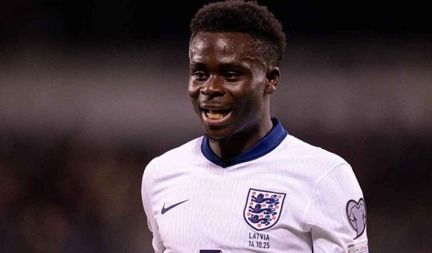 Bukayo Saka ghi khá ít bàn cho tuyển Anh.