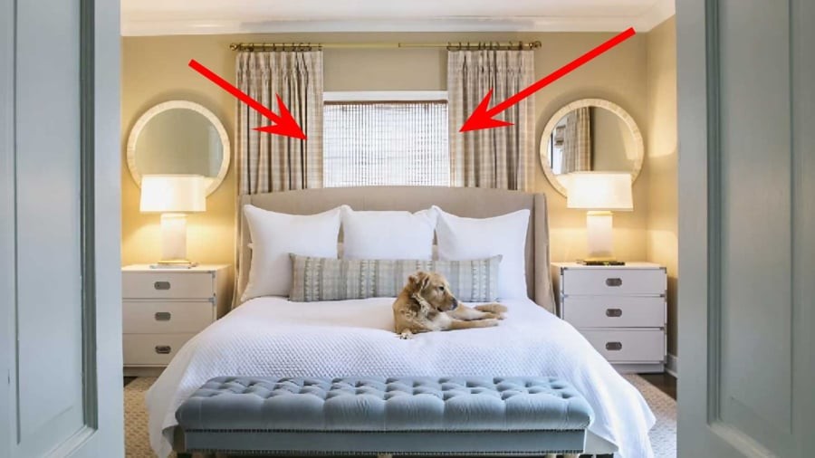 Đầu giường không có điểm tựa hoặc đầu giường tựa vào cửa sổ được xem là đại kỵ phong thủy.