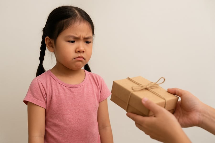 Trẻ thiếu lời cảm ơn là một trong những dấu hiệu sớm của tính vô ơn.