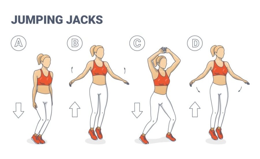 Hạ nhẹ khi tiếp đất, đầu gối hơi cong để giảm áp lực lên khớp. Ảnh minh họa