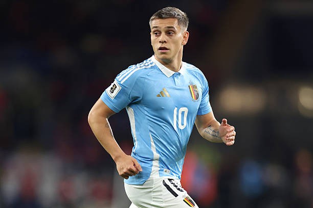 Leandro Trossard là niềm hy vọng lớn trên hàng công tuyển Bỉ.