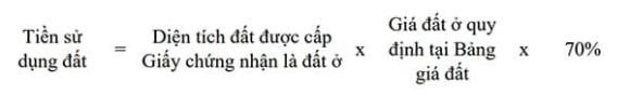 Nếu không có giấy tờ chứng minh đã nộp tiền sử dụng đất, phần diện tích đất ở trong hạn mức chỉ phải nộp 70% tiền sử dụng đất theo quy định.

