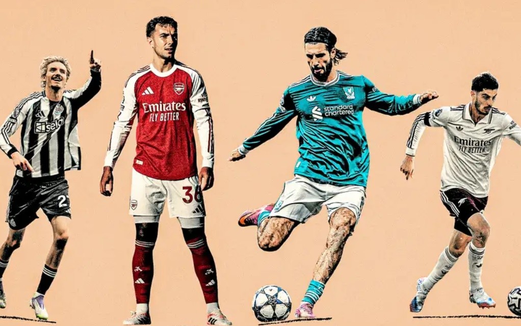 Xu hướng áo tay dài đã trở lại Ngoại hạng Anh.