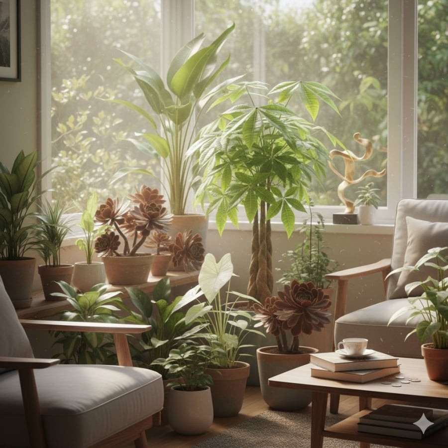 Cây phong thủy hợp mệnh Kim giúp không gian sống cân bằng năng lượng và mở ra vận may tài lộc.