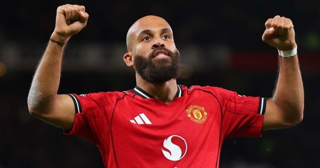 Mbeumo trong màu áo Man United.