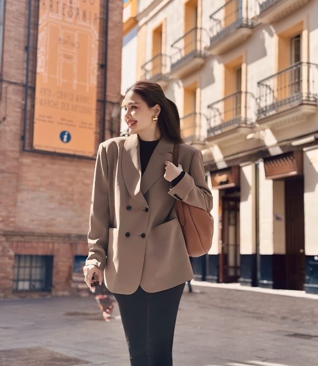 Phanh Lee vẫn yêu thích những item cơ bản và mang tính ứng dụng cao, trong đó blazer là món đồ không thể thiếu. 