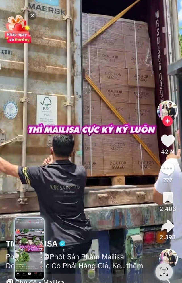 Bên cạnh đó, tại thời điểm kiểm tra, công ty chưa xuất trình đầy đủ hồ sơ thông tin một số sản phẩm, bao gồm nhãn sản phẩm, tờ hướng dẫn sử dụng, công bố sản xuất, đánh giá an toàn mỹ phẩm và tài liệu thuyết trình về tính năng, công dụng. 