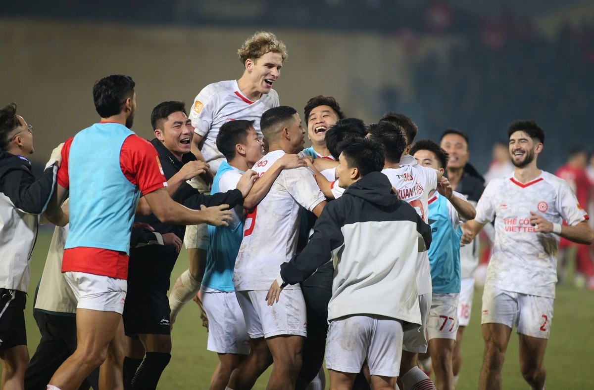 Thể Công Viettel vượt qua Công An Hà Nội ở vòng 1/8 Cúp Quốc gia 2025/26. Ảnh: Thể Công Viettel FC.