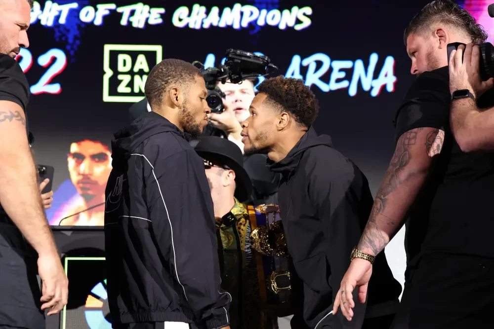 Devin Haney và Brian Norman Jr. đối mặt