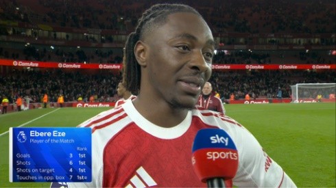 Eze và những thông số ấn tượng trước Spurs.