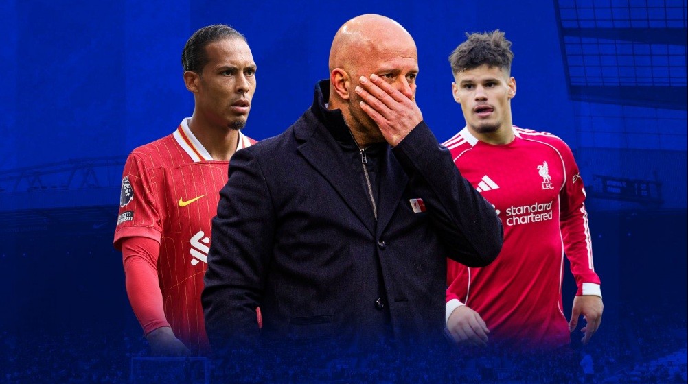 Liverpool đã rơi xuống nửa dưới BXH.