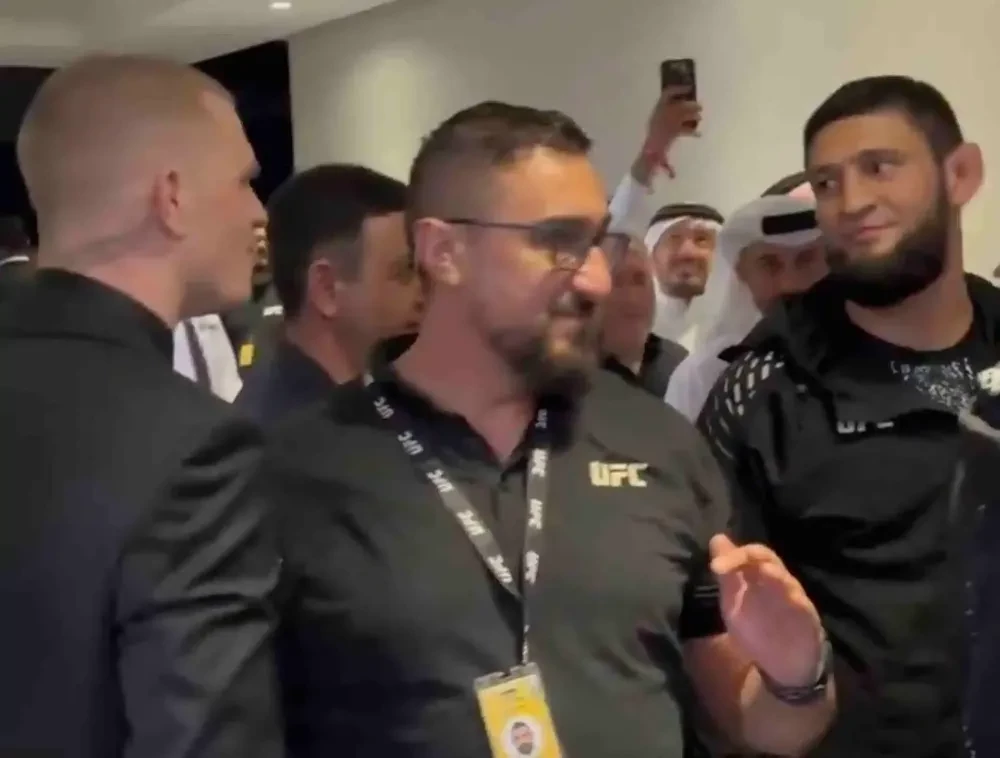 Khamzat Chimaev và Ian Garry trong vụ xô xát