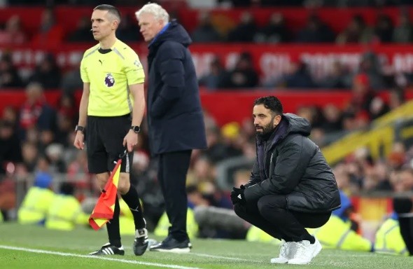 Amorim gây thất vọng khi không thể thắng Everton.