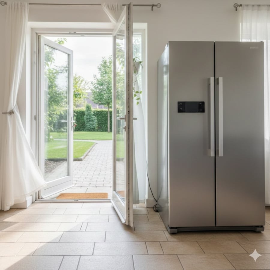 Bố trí tủ lạnh hợp phong thủy giúp cân bằng năng lượng và tăng tiện nghi trong bếp.