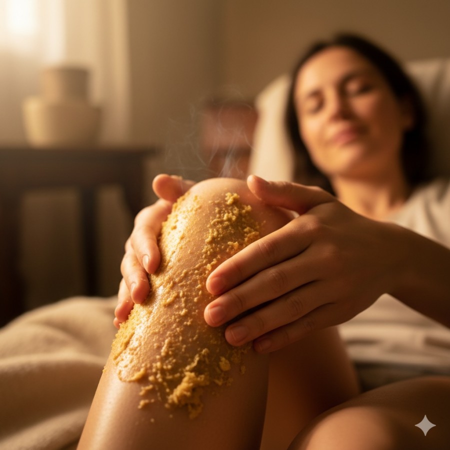 Đắp gừng đúng cách giúp giảm sưng đau và hỗ trợ cải thiện triệu chứng do axit uric cao.