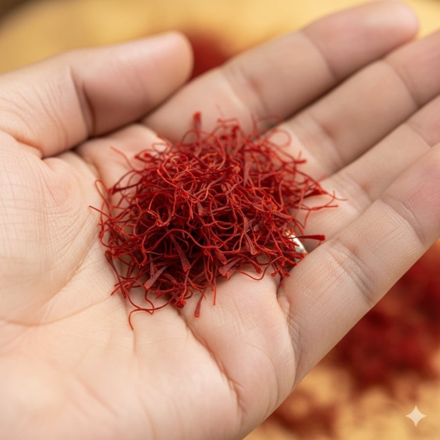 Nhụy hoa nghệ tây – đặc sản có giá tới 450 triệu đồng/kg, được thu hái hoàn toàn thủ công.