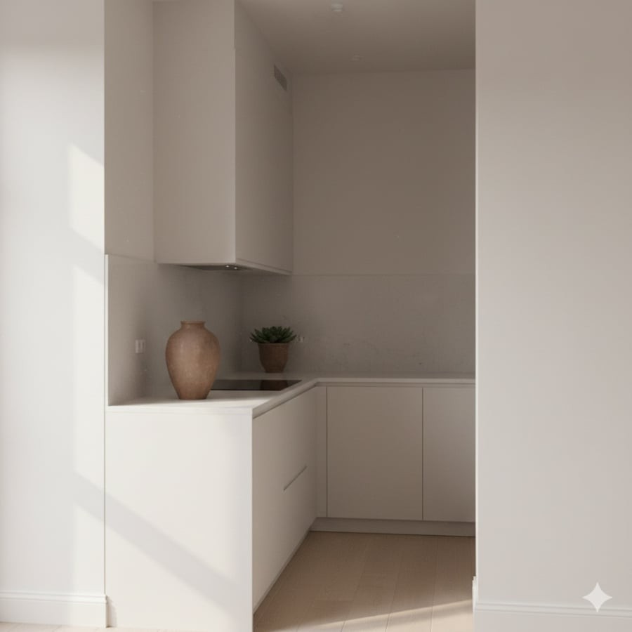 Bài trí bếp theo nguyên tắc phong thủy cân bằng ngũ hành, mang lại bình an và thịnh vượng cho gia đình.