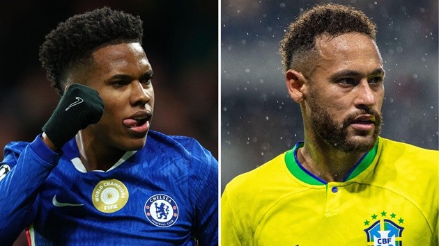 Estevao và Neymar đang ở 2 vị thế khác nhau