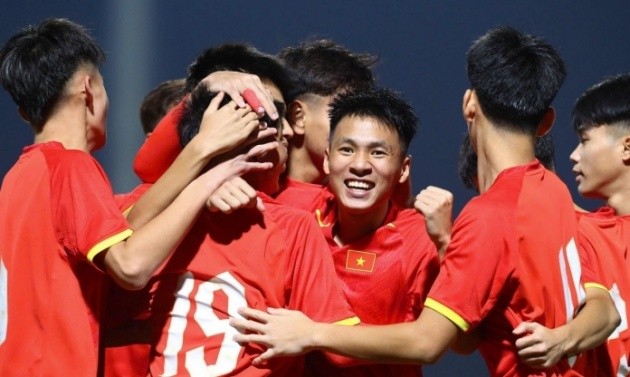 U17 Việt Nam đang nắm lợi thế lớn.