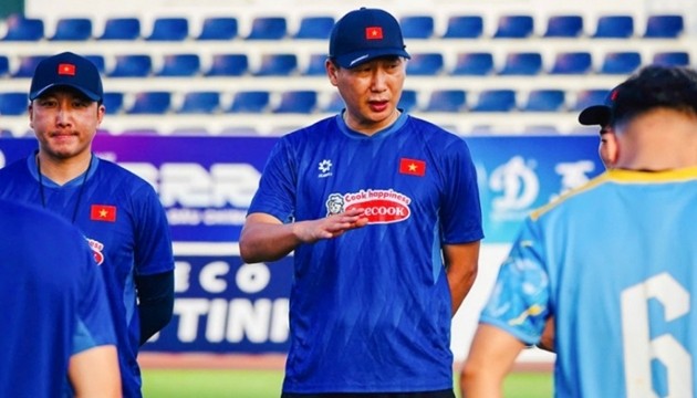 HLV Kim Sang-sik trước áp lực săn vàng SEA Games 33.