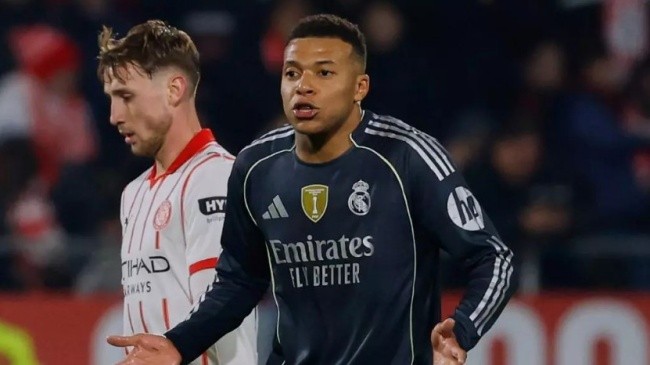 Mbappe ghi bàn thắng duy nhất cho Real. 