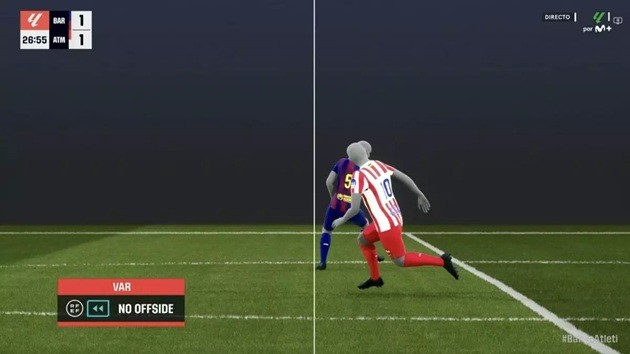 Alex Baena đã thoát việt vị trong gang tấc.