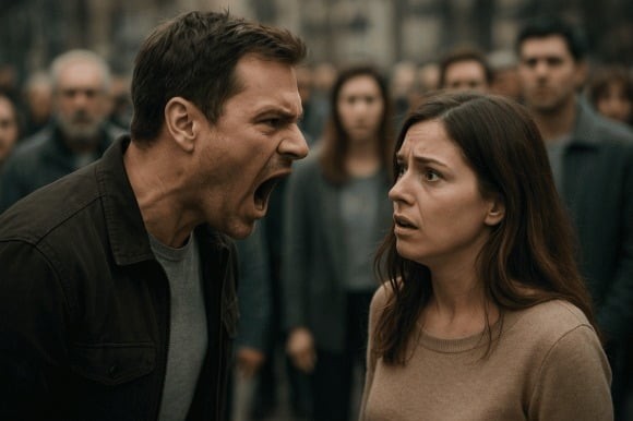 Trong đời sống hằng ngày, việc vợ chồng xảy ra mâu thuẫn, dẫn đến lớn tiếng, chửi bới hoặc quát tháo trước mặt nhiều người không phải chuyện hiếm.