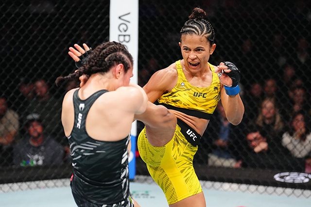 Natalia Silva trong một trận đấu tại UFC