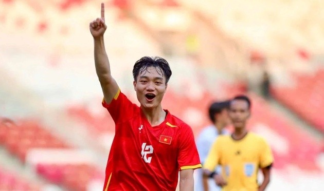 Xuân Bắc sẵn sàng cho trận gặp U22 Malaysia.