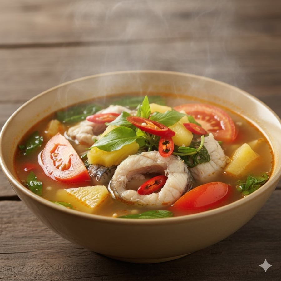 Canh chua cá mè – món dễ nấu, giữ trọn dưỡng chất, ai cũng hợp khẩu vị.