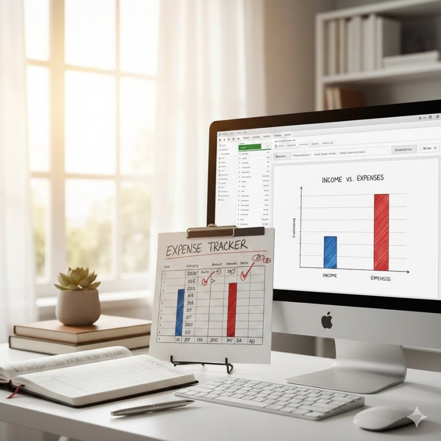 Theo dõi chi tiêu 2–3 tháng giúp thấy rõ tiền đi đâu và lỗ hổng nằm ở đâu.