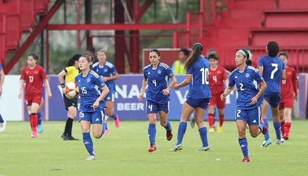 Đội tuyển nữ Philippines là đối thủ đáng gờm với thầy trò HLV Mai Đức Chung.