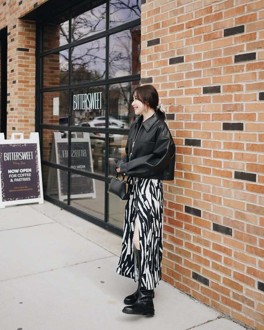 Set đồ này mang đến vẻ cá tính, sang chảnh