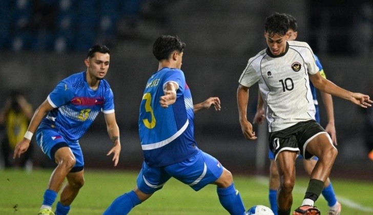 U22 Indonesia để thua trước U22 Philippines.