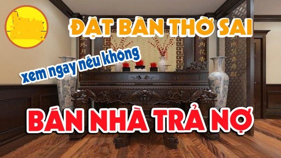 phong thủy đặt bàn thờ