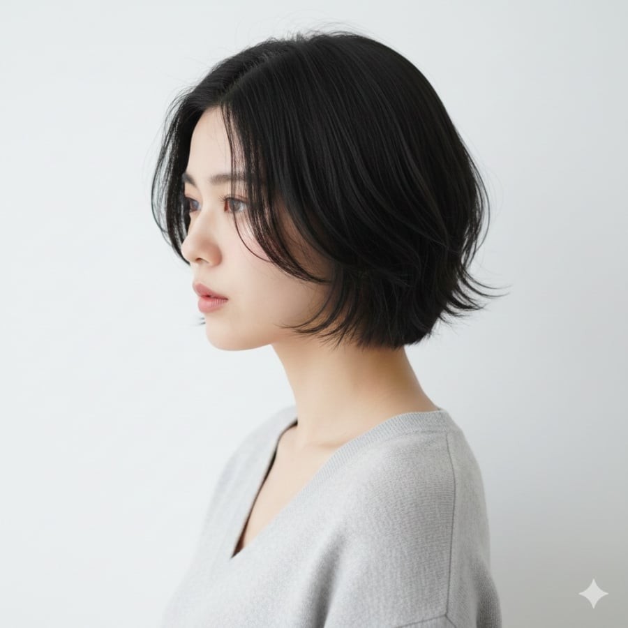 Layer đuôi vểnh trẻ trung, sinh động, phù hợp với nàng chuộng phong cách tự nhiên nhưng có điểm nhấn.