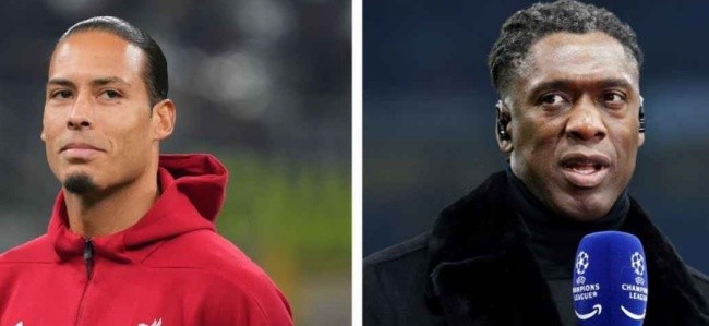 Clarence Seedorf chất vấn Van Dijk.