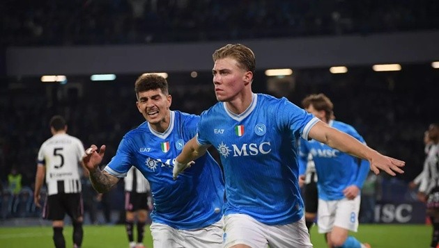 Hojlund là mũi nhọn trên hàng công Napoli.