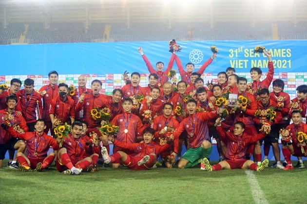 Bóng đá Việt Nam giành HCV tại SEA Games 31.