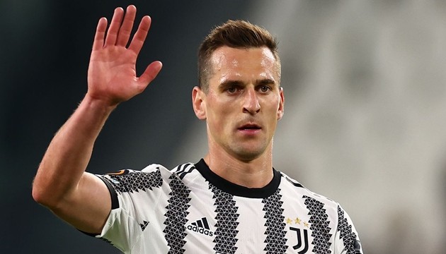 Milik trở lại trong màu áo Juventus.